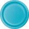 Party Central Round Disposable Paper Party Banquet Dinner Plates - 10.25" - Bermuda Blue - Club Pack of 240